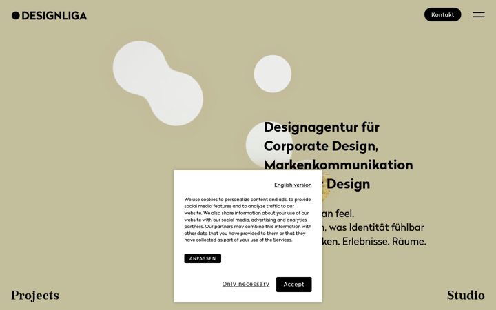 Screenshot of designliga.com