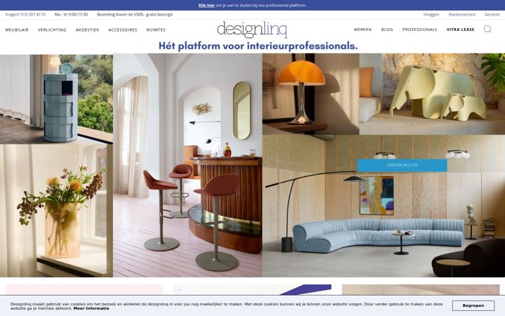 Skærmbillede af designlinq.nl