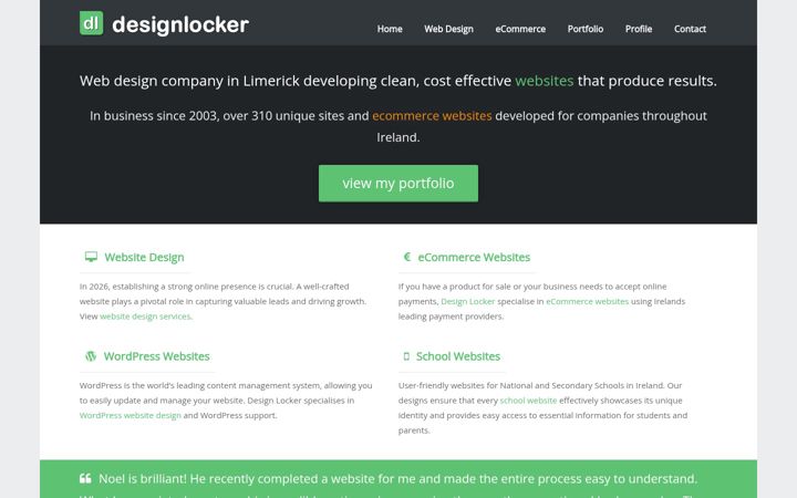 Skærmbillede af designlocker.ie