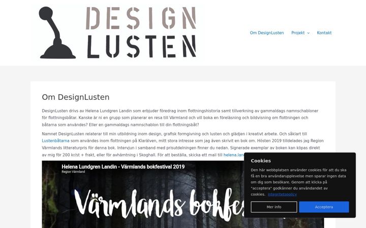 Skærmbillede af designlusten.se