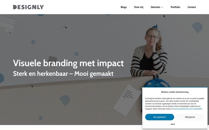 Skærmbillede af designly.nl