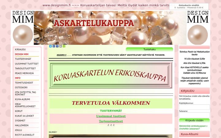 Screenshot of designmim.com