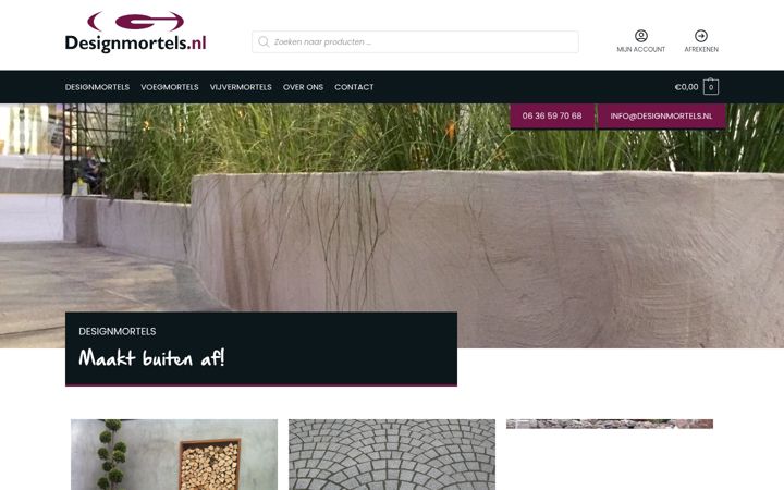 Screenshot of designmortels.nl