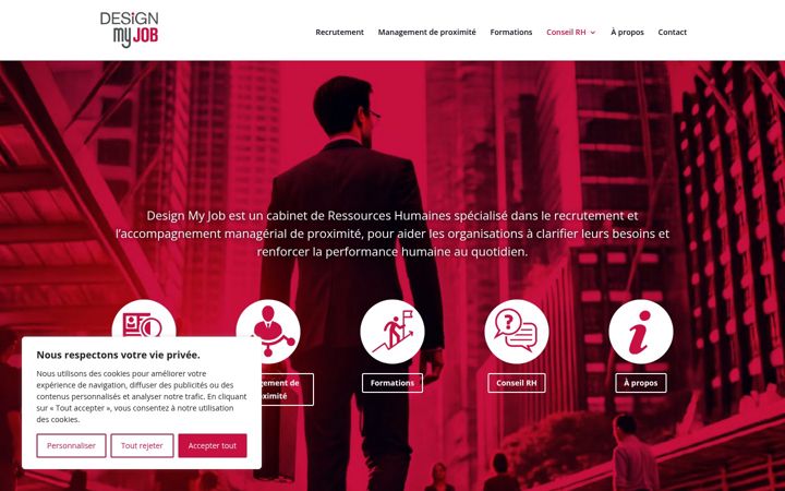Screenshot of designmyjob.com
