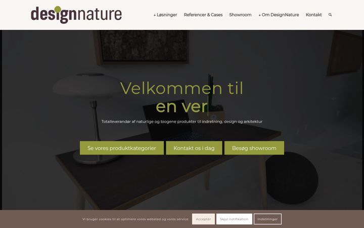 Screenshot of designnature.dk