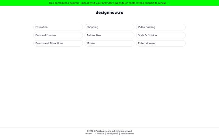 Ekrānuzņēmums no designnow.ro