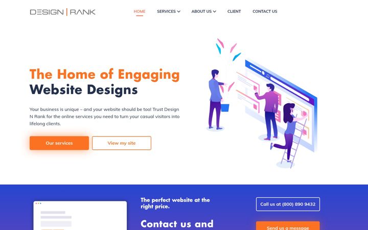 Screenshot of designnrank.com