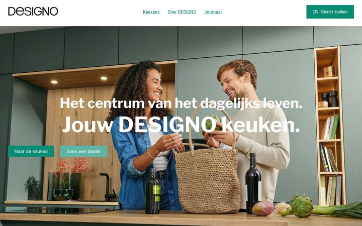 Screenshot of designo-kitchens.be