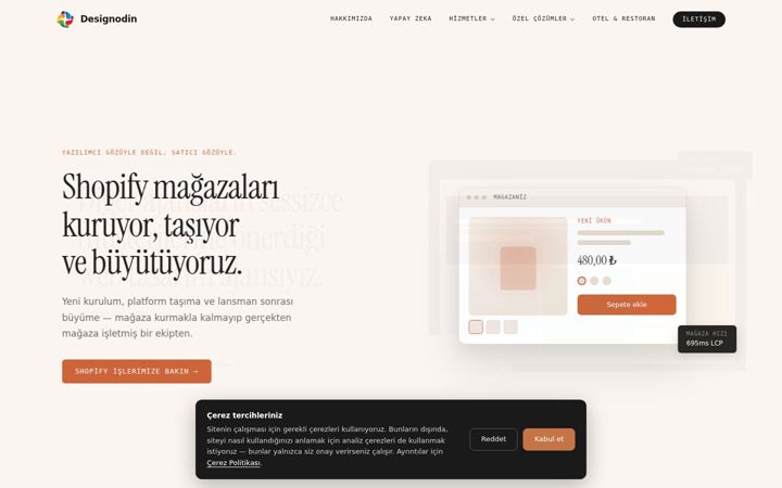 Screenshot ta' designodin.com.tr