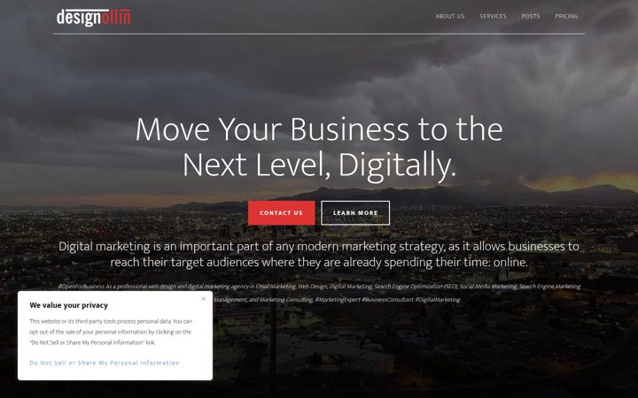 Screenshot of designollin.com