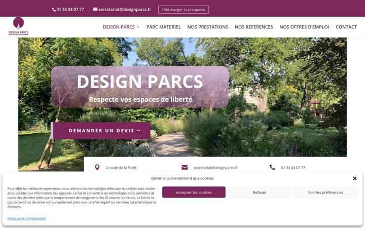 Screenshot of designparcs.fr