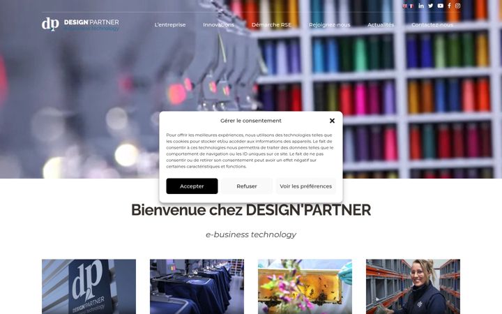Screenshot of designpartner.fr