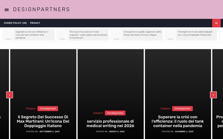Screenshot of designpartners.it