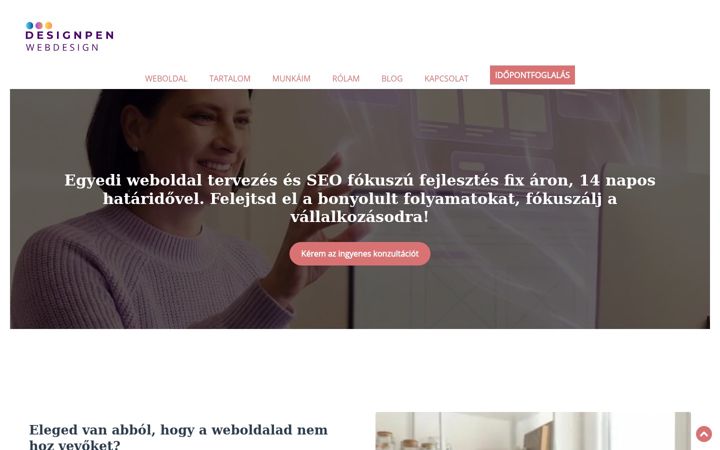 Zrzut ekranu designpen.hu