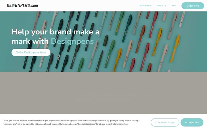 Screenshot of designpens.com