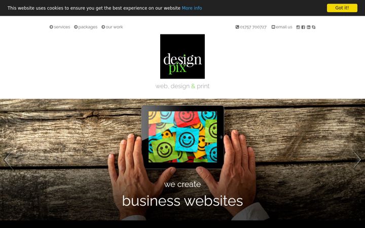 Screenshot of designpix.co.uk