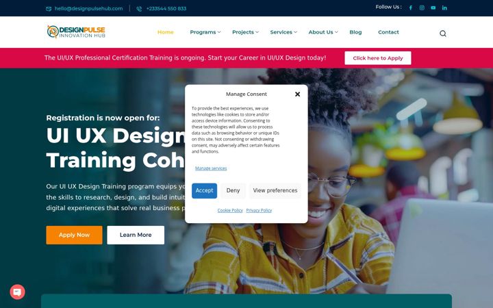 Screenshot of designpulsehub.com