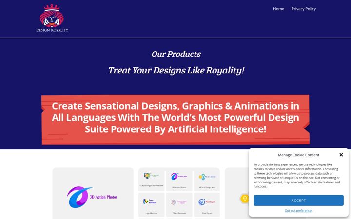 Screenshot of designroyality.com