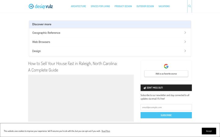 Screenshot of designrulz.com