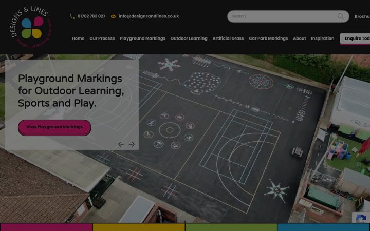 Screenshot of designsandlines.co.uk