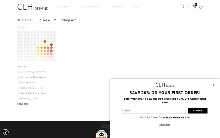 Screenshot of designsbyclh.com