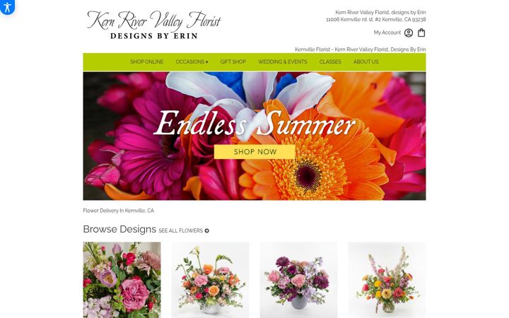 Screenshot of designsbyerin.org