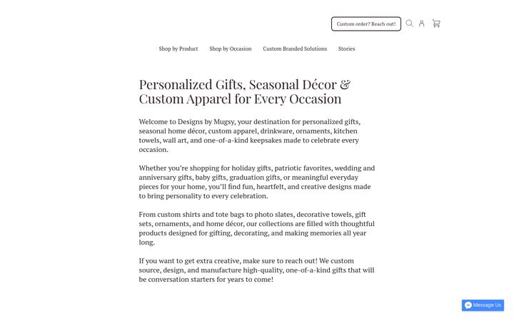Screenshot of designsbymugsy.com