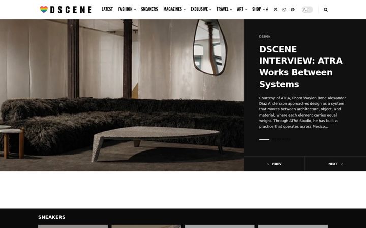 Screenshot of designscene.net