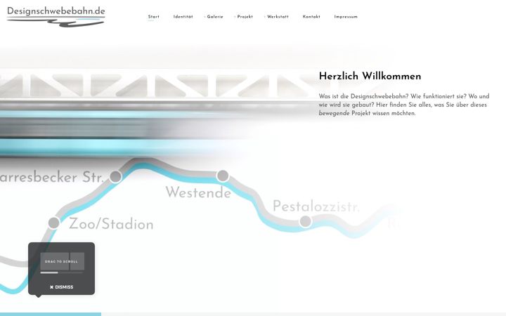 Screenshot of designschwebebahn.de