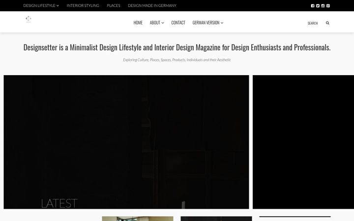 Ekrano kopija designsetter.de