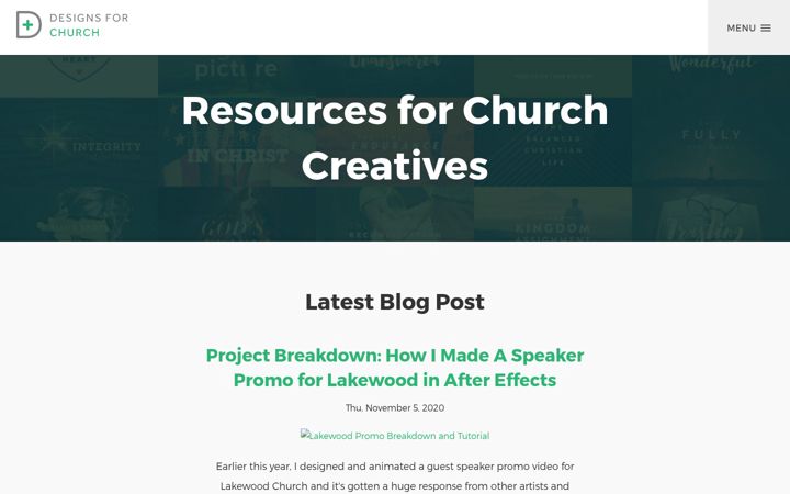 Screenshot of designsforchurch.com