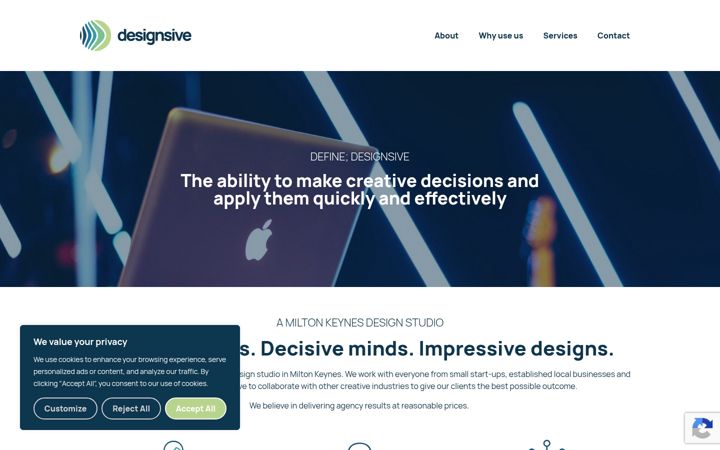 Screenshot of designsive.co.uk
