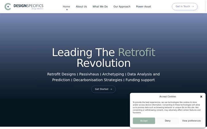 Screenshot of designspecifics.co.uk