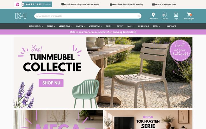 Screenshot of designstoel4u.nl