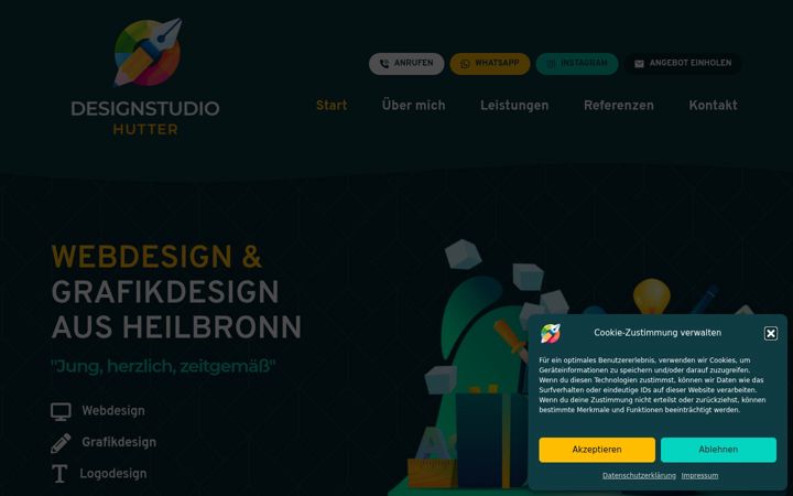 Screenshot of designstudio-hutter.de