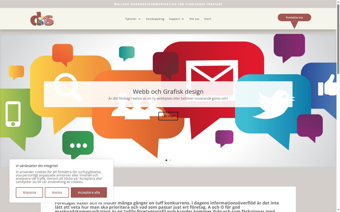 Screenshot tal-banner tal-kunsens muri qabel kwalunkwe interazzjoni