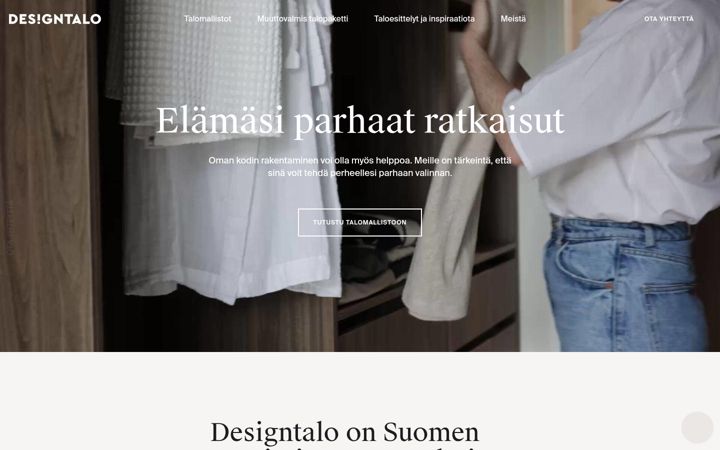 Screenshot di designtalo.fi