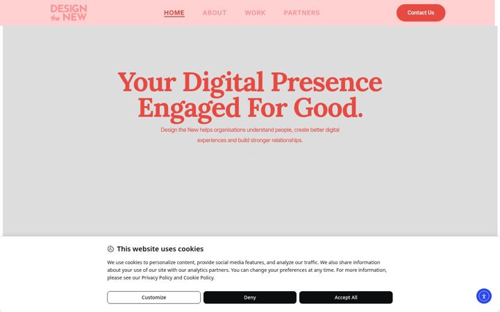 Screenshot of designthenew.com