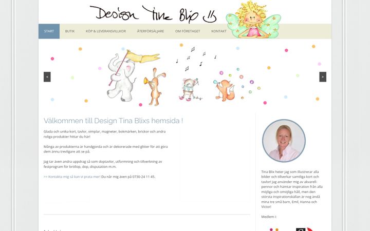 Screenshot of designtinablix.se