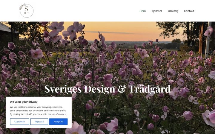 Skærmbillede af designtradgard.se