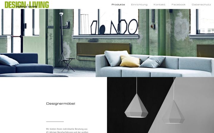 Screenshot stránky designundliving.de