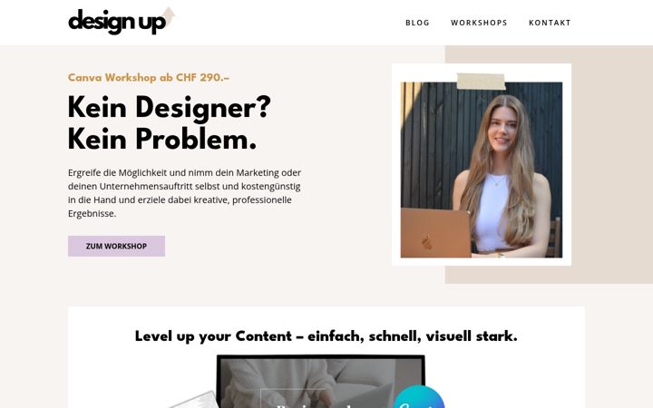 Screenshot of designup.ch