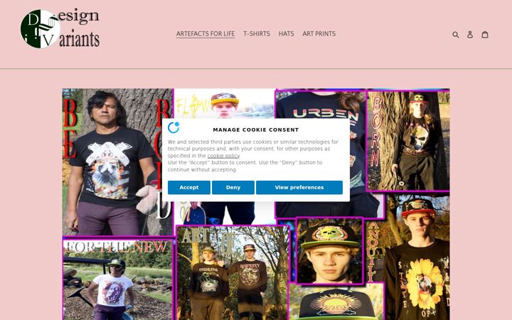 Screenshot of designvariants.com