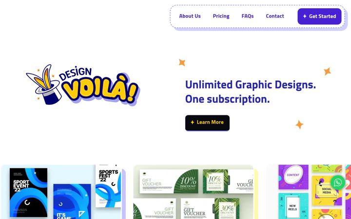 Screenshot of designvoila.com
