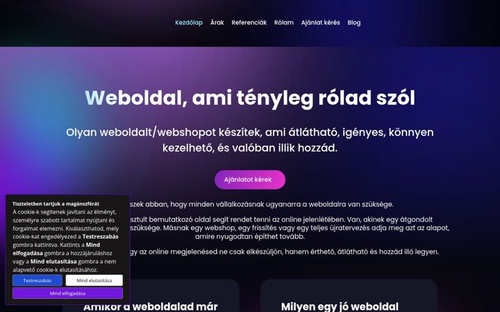 Zrzut ekranu designweblapok.hu