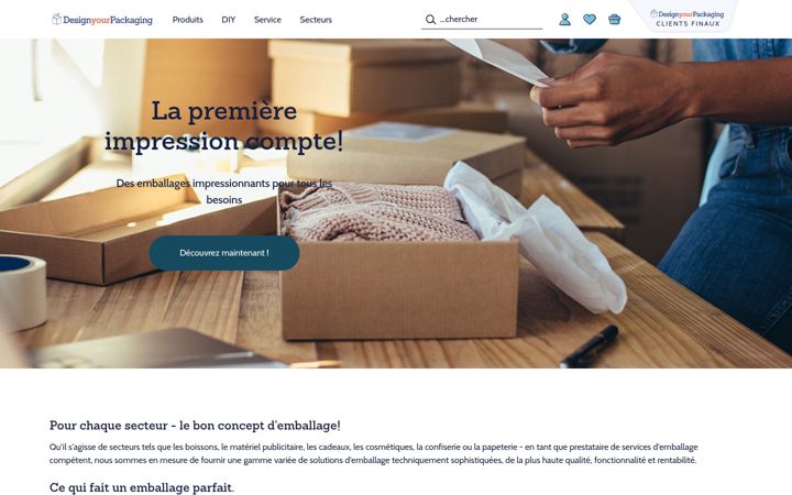 Screenshot του designyourpackaging.fr