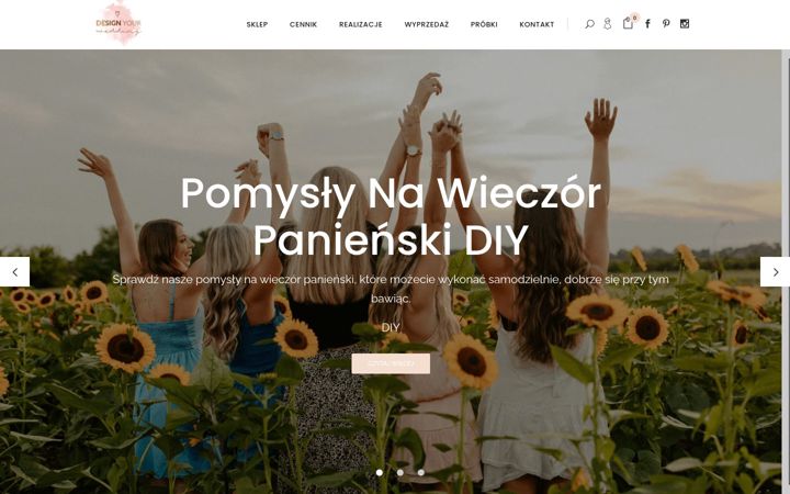 Captură de ecran a designyourwedding.pl