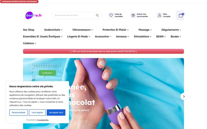 Screenshot του desiire.fr
