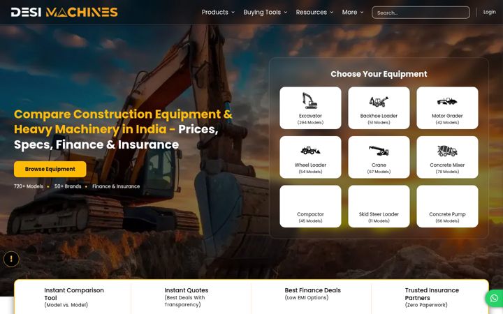 Screenshot of desimachines.com