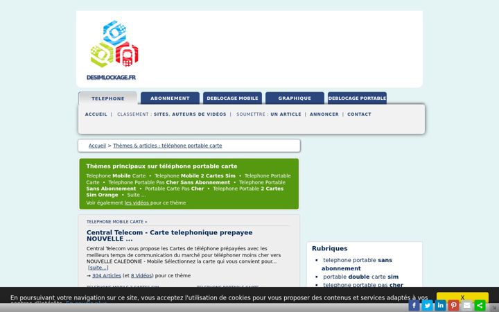 Screenshot του desimlockage.fr